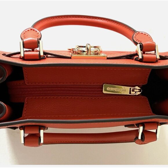 New Michael Kors Hamilton Small Leather Satchel Red Clay - Picture 5 of 7